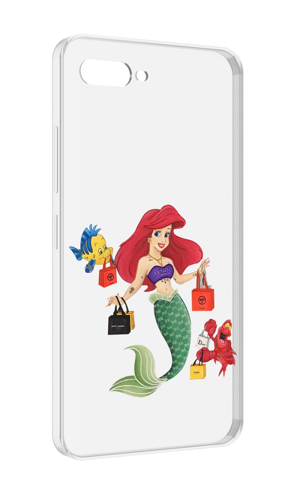 

Чехол MyPads модная-русалка женский для ITEL A25 / ITEL A25 Pro / ITEL A35, Прозрачный, Tocco