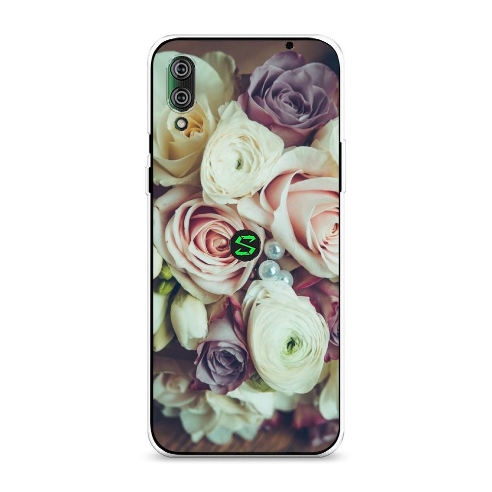 

Чехол на Xiaomi Black Shark 2"Свадебный букет", Белый;фиолетовый, 36450-2