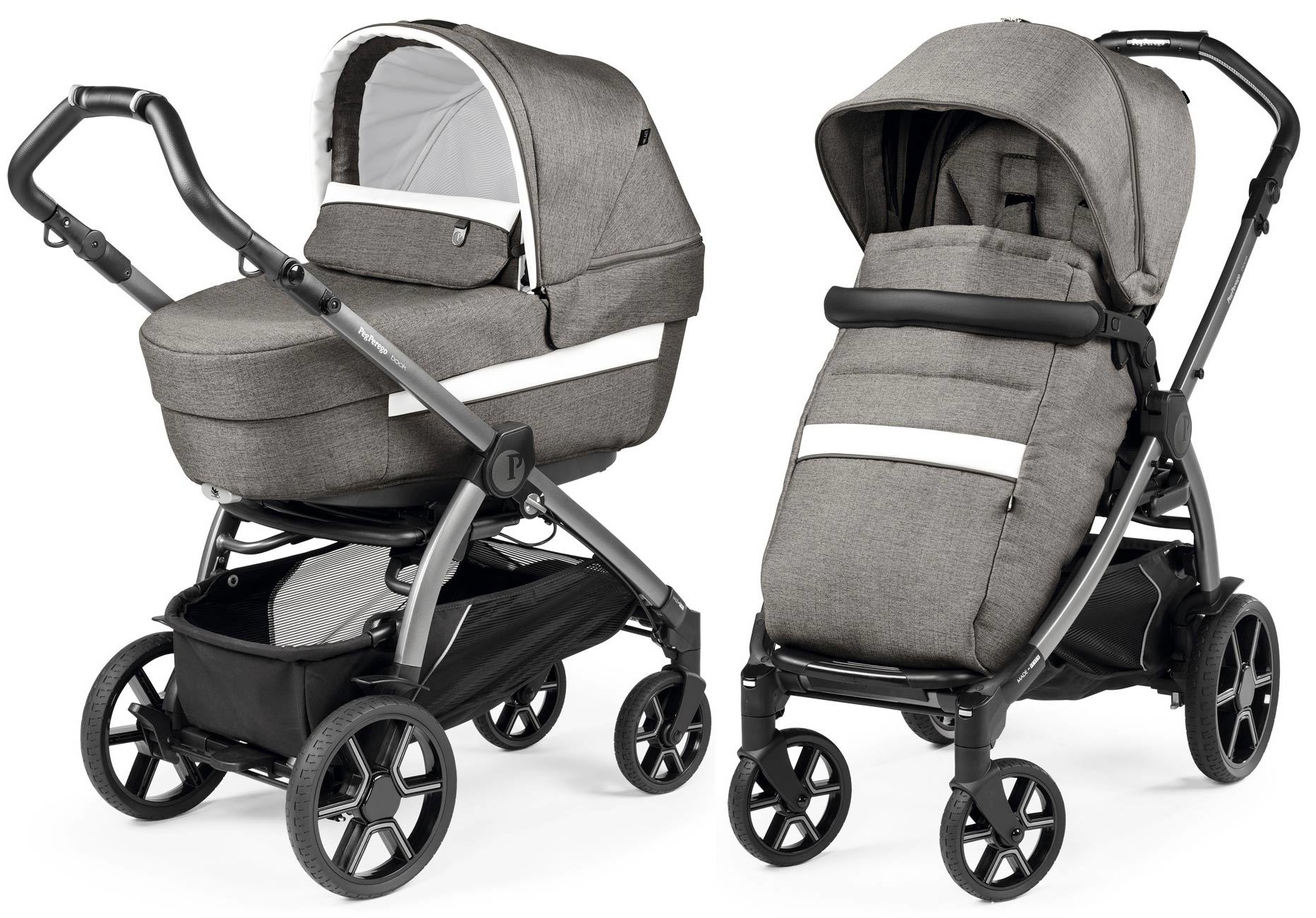 Коляска 2 в 1 Peg Perego Book Combo City Grey