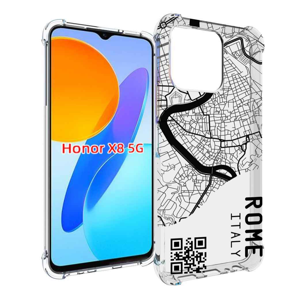 

Чехол MyPads схема-рим для Honor X8 5G, Прозрачный, Tocco