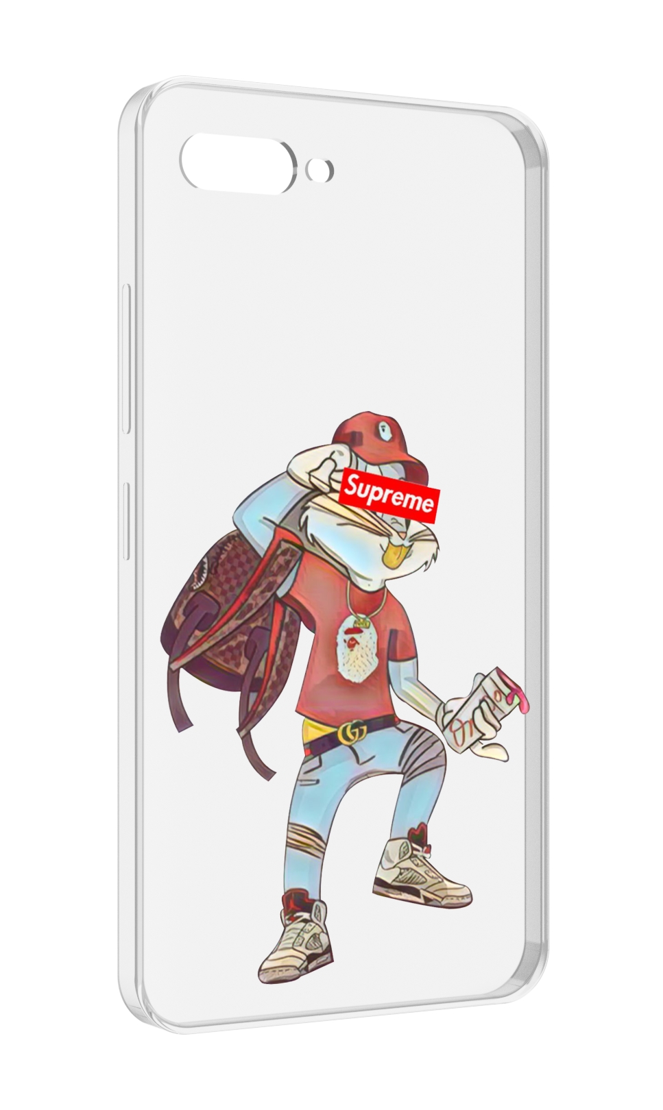 Чехол MyPads моднявый-заяц детский для ITEL A25 / ITEL A25 Pro / ITEL A35