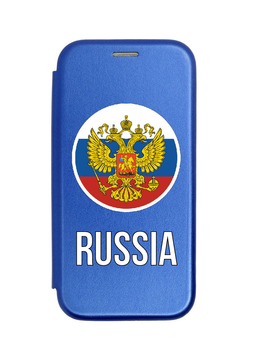 фото Чехол для samsung s20fe синий 1501 россия герб zibelino