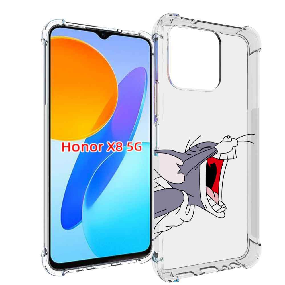 

Чехол MyPads том-голодный для Honor X8 5G, Прозрачный, Tocco
