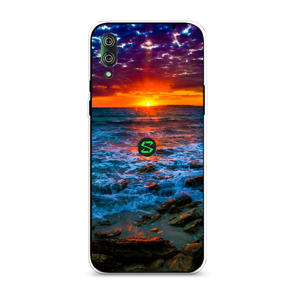 

Чехол на Xiaomi Black Shark 2"Закат 1", Оранжевый;синий, 36450-2