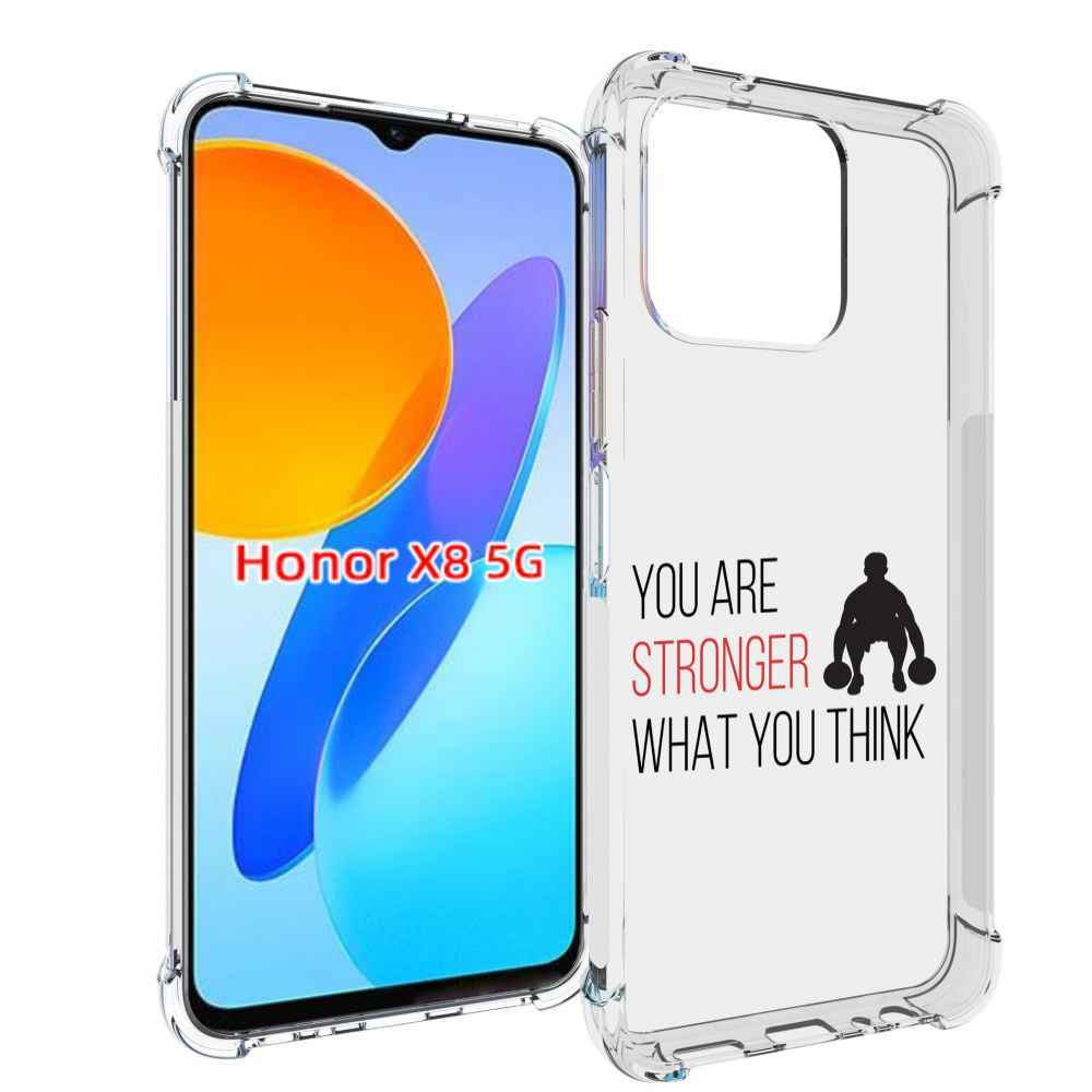 

Чехол MyPads ты-сильнее-чем-думаешь для Honor X8 5G, Прозрачный, Tocco