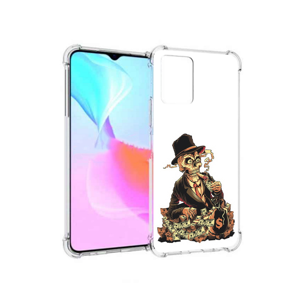 

Чехол MyPads Tocco для Vivo Y33s нарисованный череп с сигаретой (PT226981.417.515), Прозрачный, Tocco