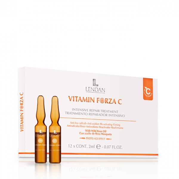 Сыворотка для лица Lendan интенсивно-восстанавливающая Vitamin Forza C 12х2мл 7days пилинг для лица кислотный профессиональный гликолевый салициловый my beauty week aha bha 20