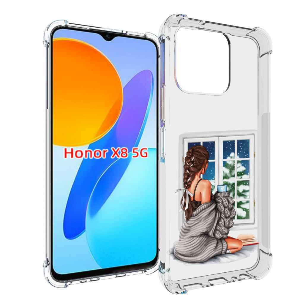 

Чехол MyPads уютное-зимнее-окно женский для Honor X8 5G, Прозрачный, Tocco