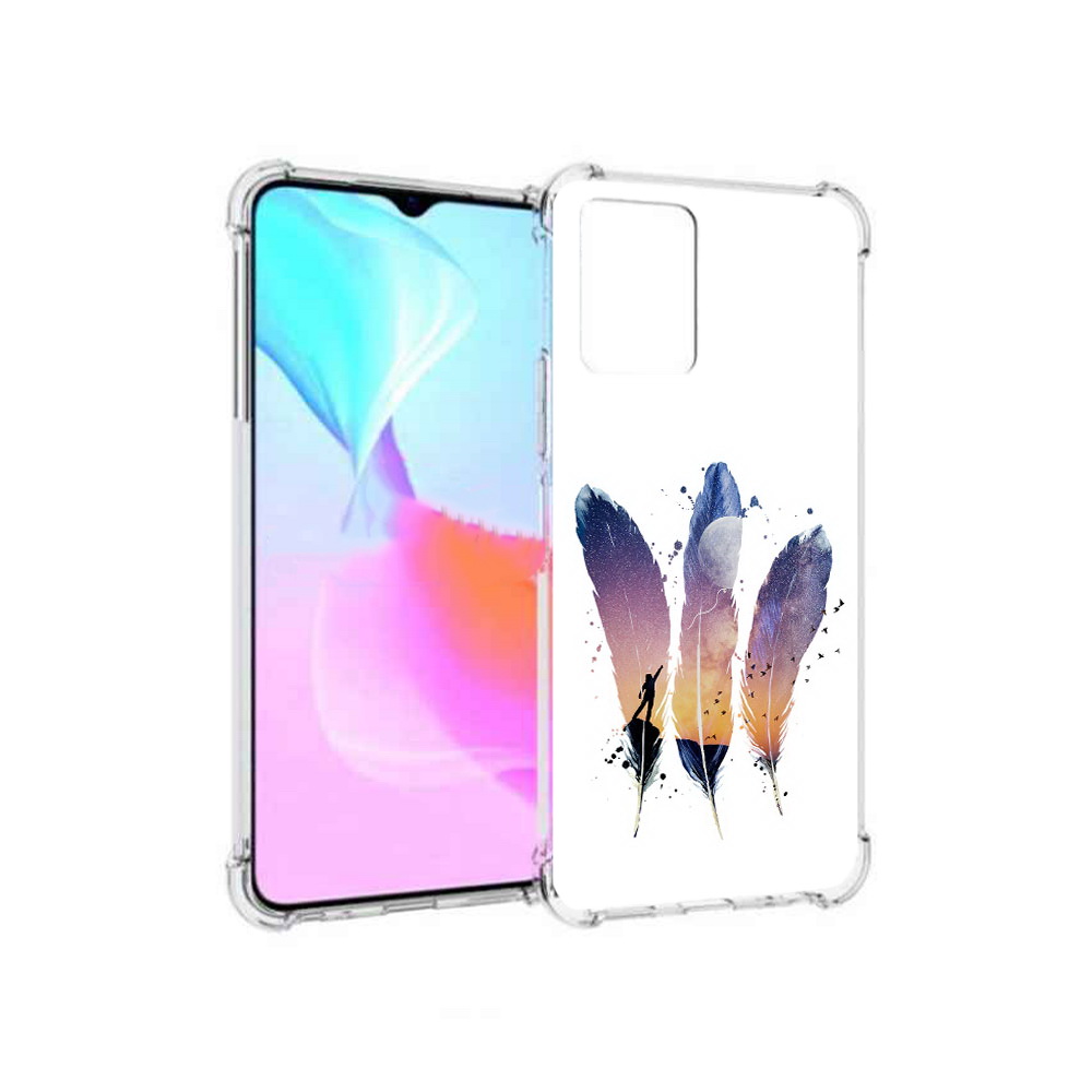 

Чехол MyPads Tocco для Vivo Y33s небесные перья (PT226981.417.519), Прозрачный, Tocco