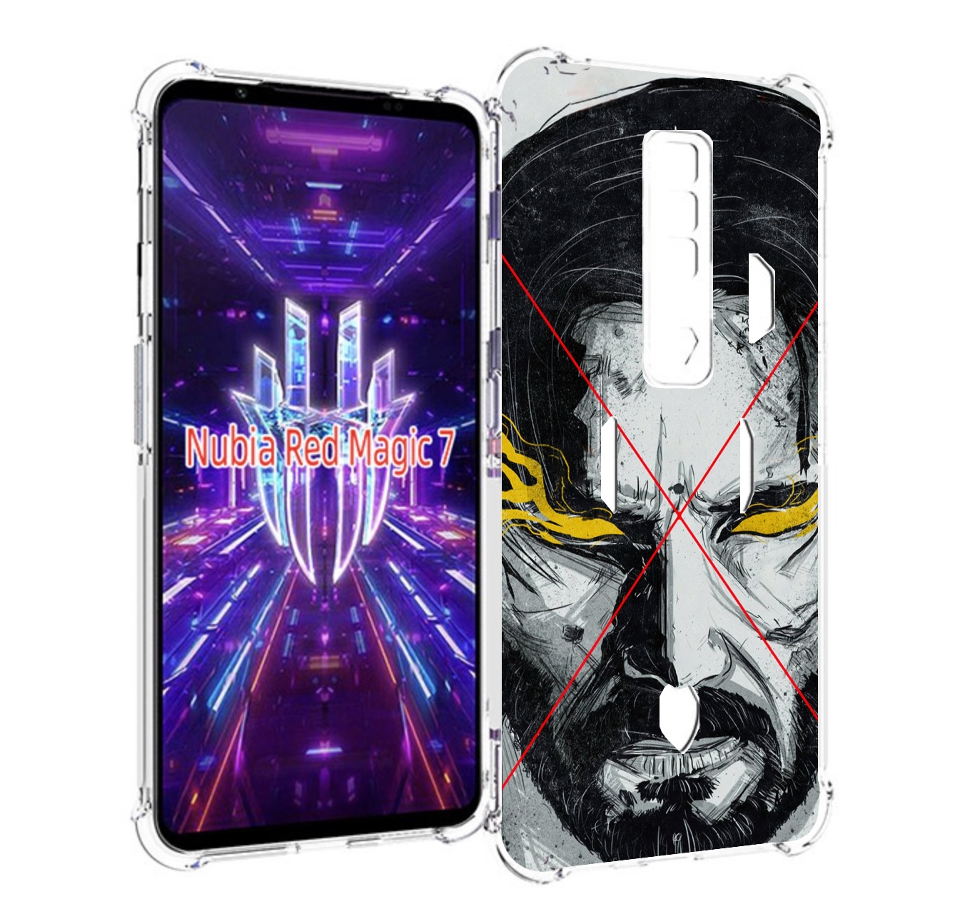 

Чехол MyPads Джон-Уик для ZTE Nubia Red Magic 7, Прозрачный, Tocco