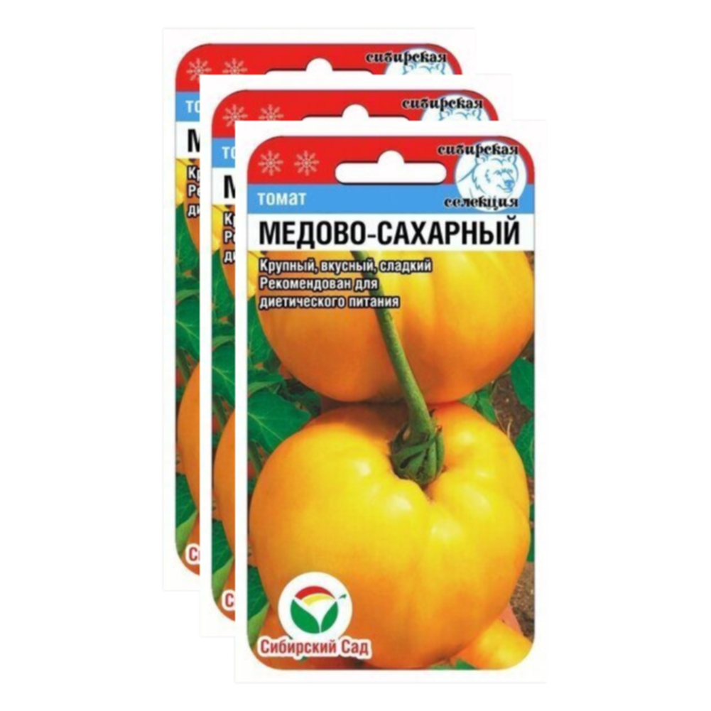 

Семена томат Медово-сахарный Сибирский сад 23-02351 3 уп., Томат