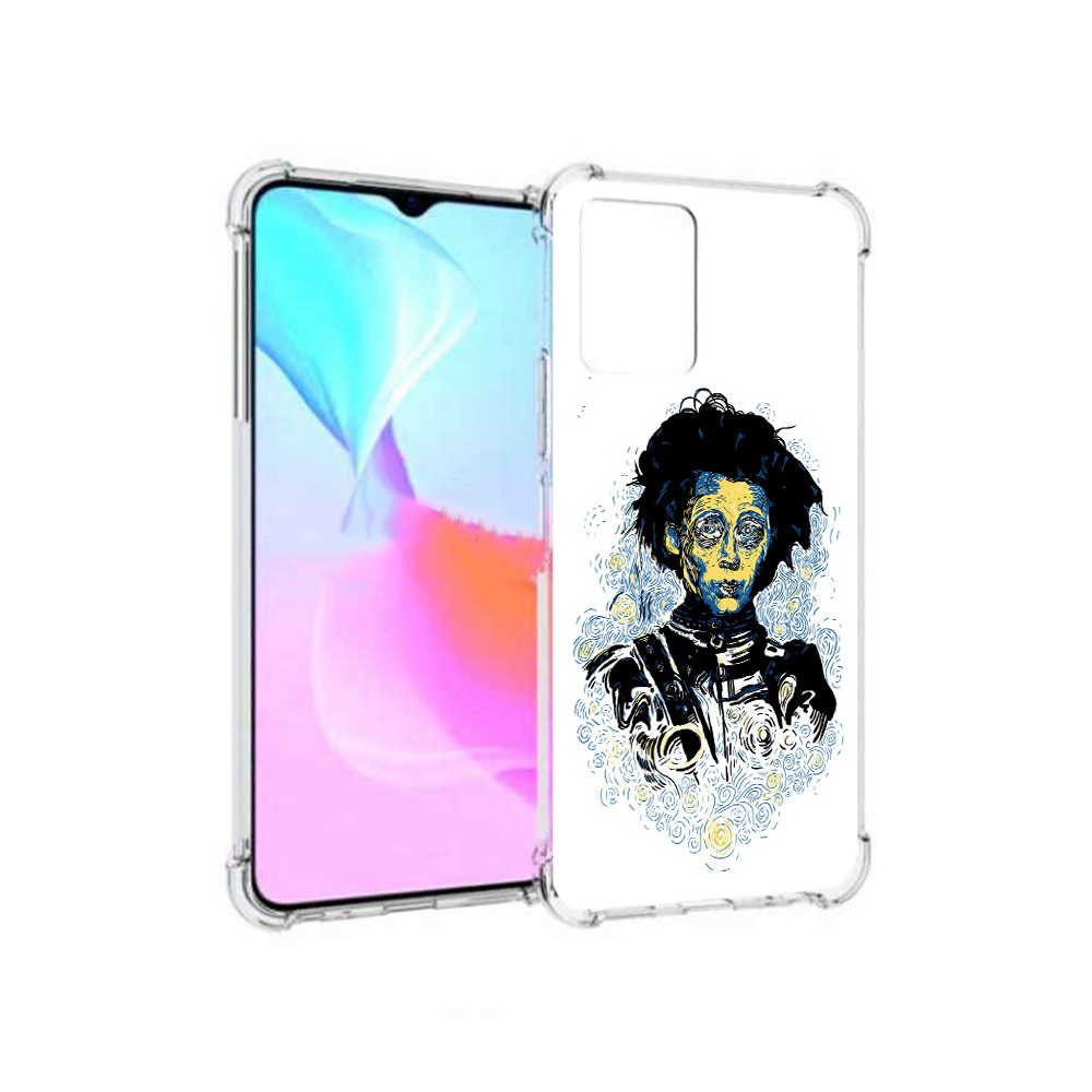 

Чехол MyPads Tocco для Vivo Y33s парень черно-белый абстракция (PT226981.417.535), Прозрачный, Tocco