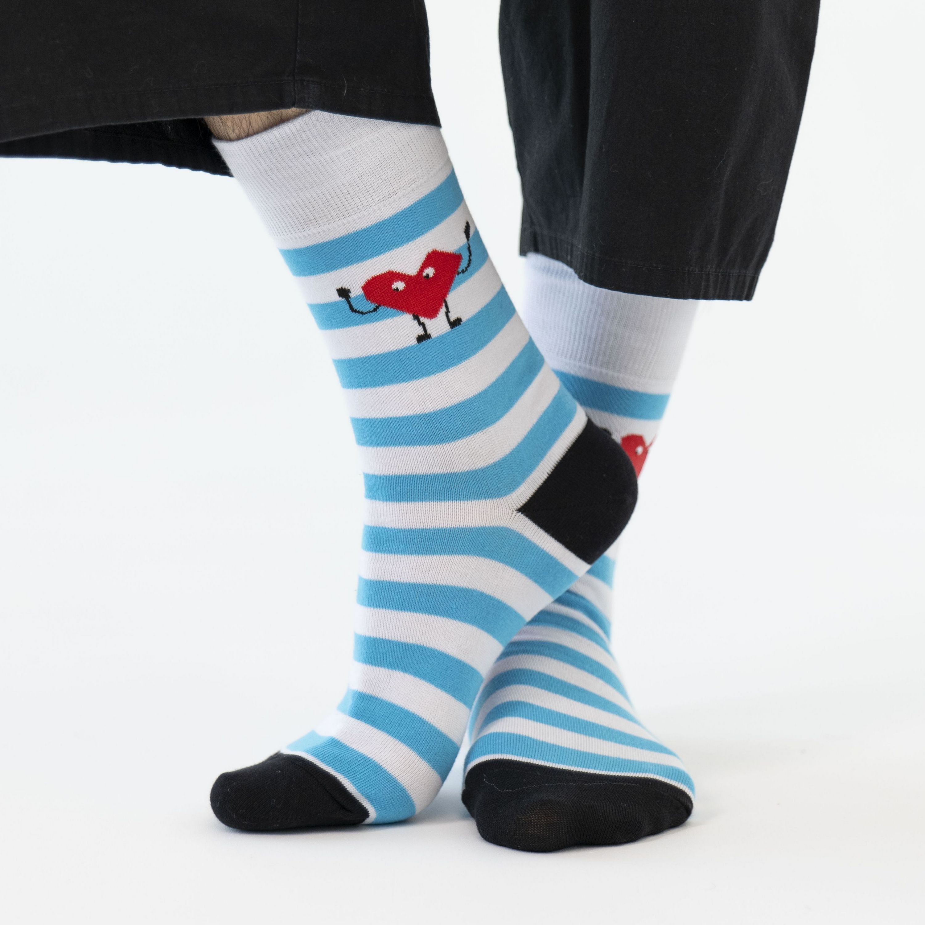 

Носки St. Friday Socks tel-1067-02 разноцветные, Белый;голубой, tel-1067-02