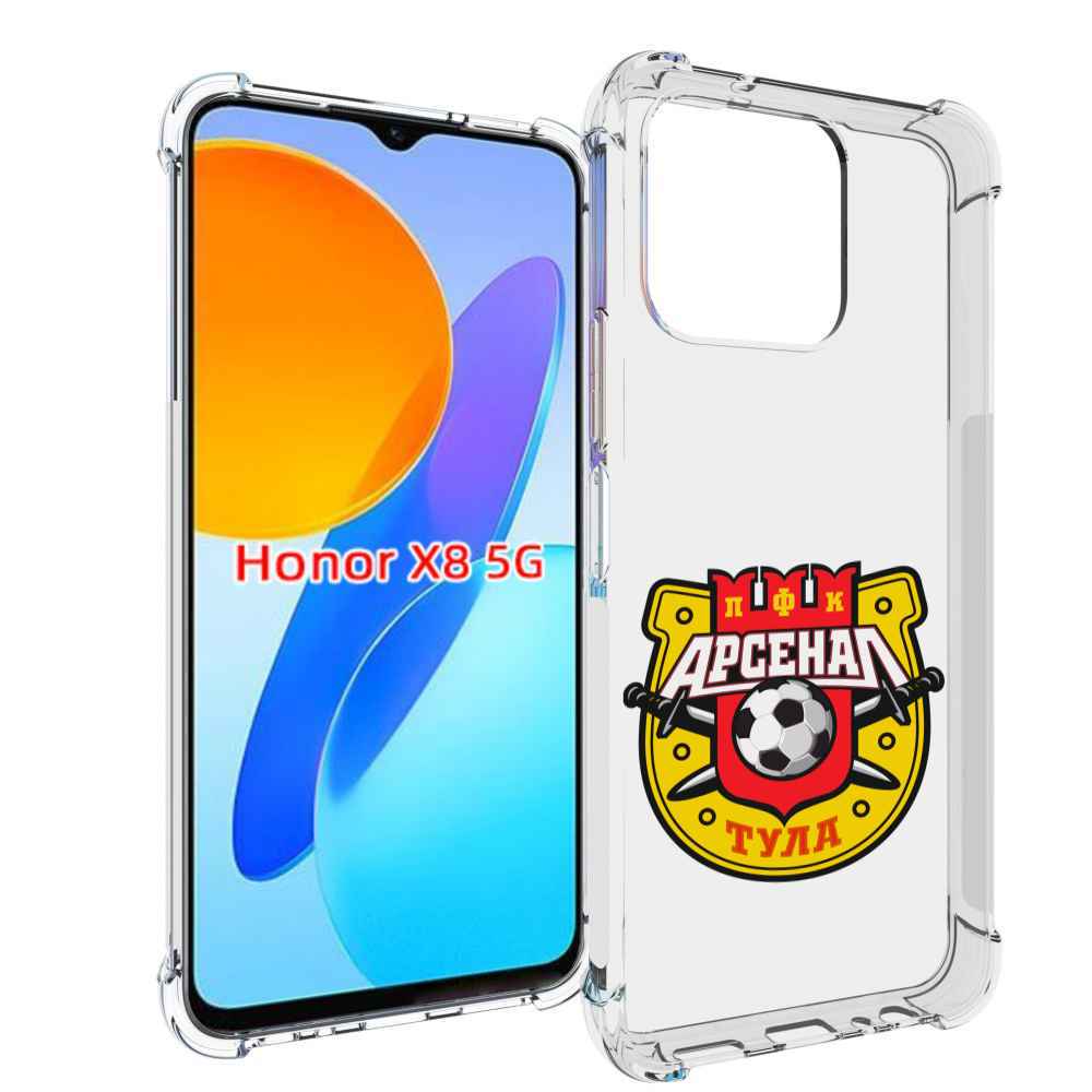 

Чехол MyPads фк арсенал тула мужской для Honor X8 5G, Прозрачный, Tocco