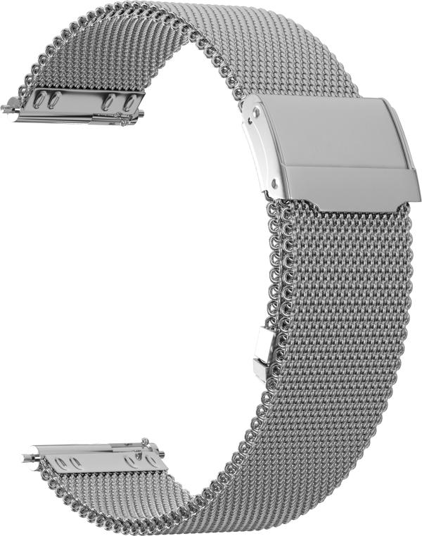 

Ремешок стальной GSMIN Auri 20 для Motorola Moto 360 v3 (Серебро)