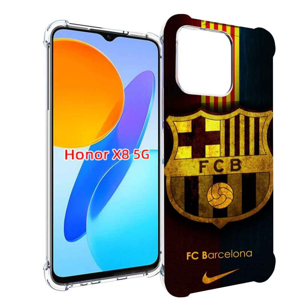 

Чехол MyPads фк барселона мужской для Honor X8 5G, Прозрачный, Tocco