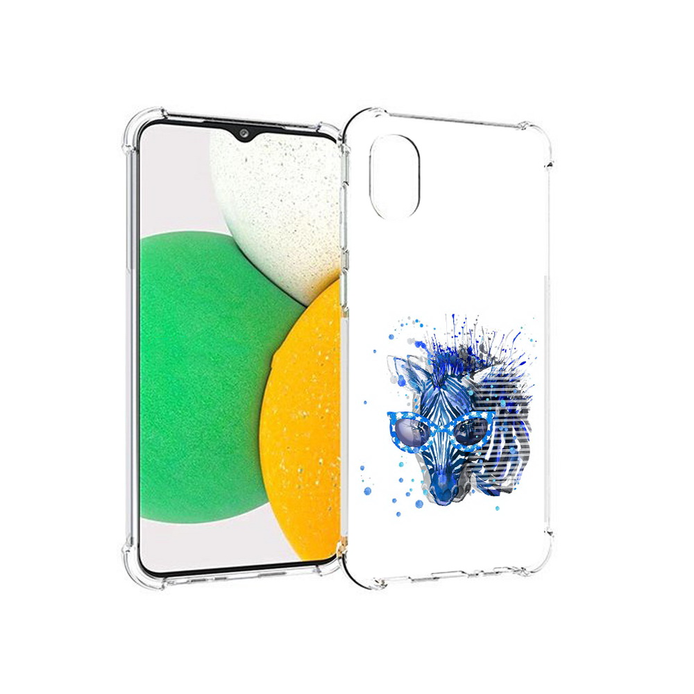 

Чехол MyPads Tocco для Samsung Galaxy A03 Core расплывчатая зебра (PT224480.538.577), Прозрачный, Tocco