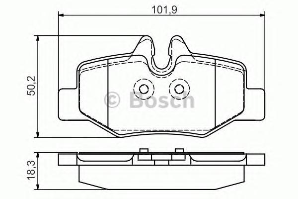 

Комплект тормозных колодок BOSCH 0986495088