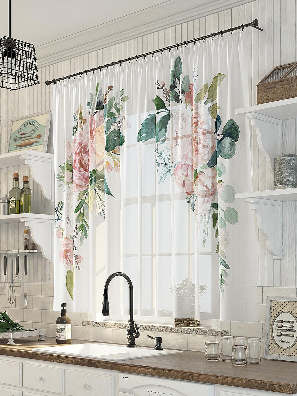 

Комплекты штор AT HOME Нориф высота 150 см, ширина 300 см, Белый, 533121