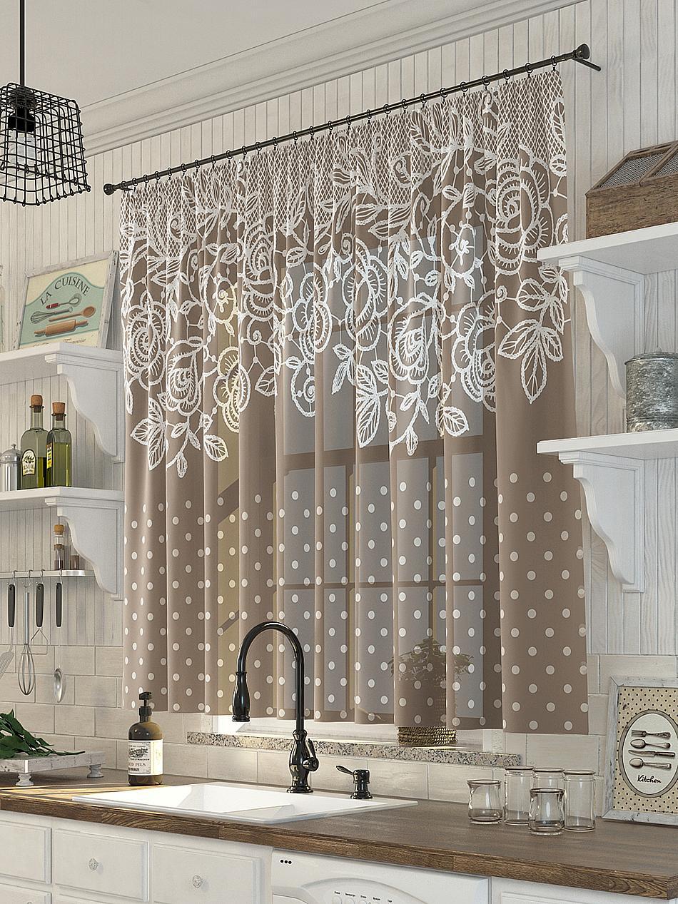 

Комплекты штор AT HOME Крьюс высота 150 см, ширина 300 см, Белый, 533128