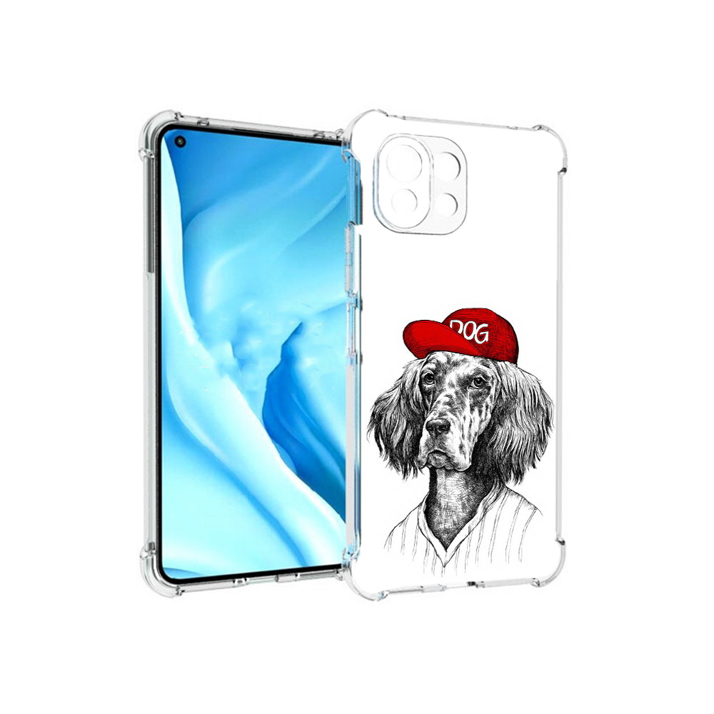 

Чехол MyPads Tocco для Xiaomi Mi 11 Lite дог (PT159462.256.333), Прозрачный, Tocco