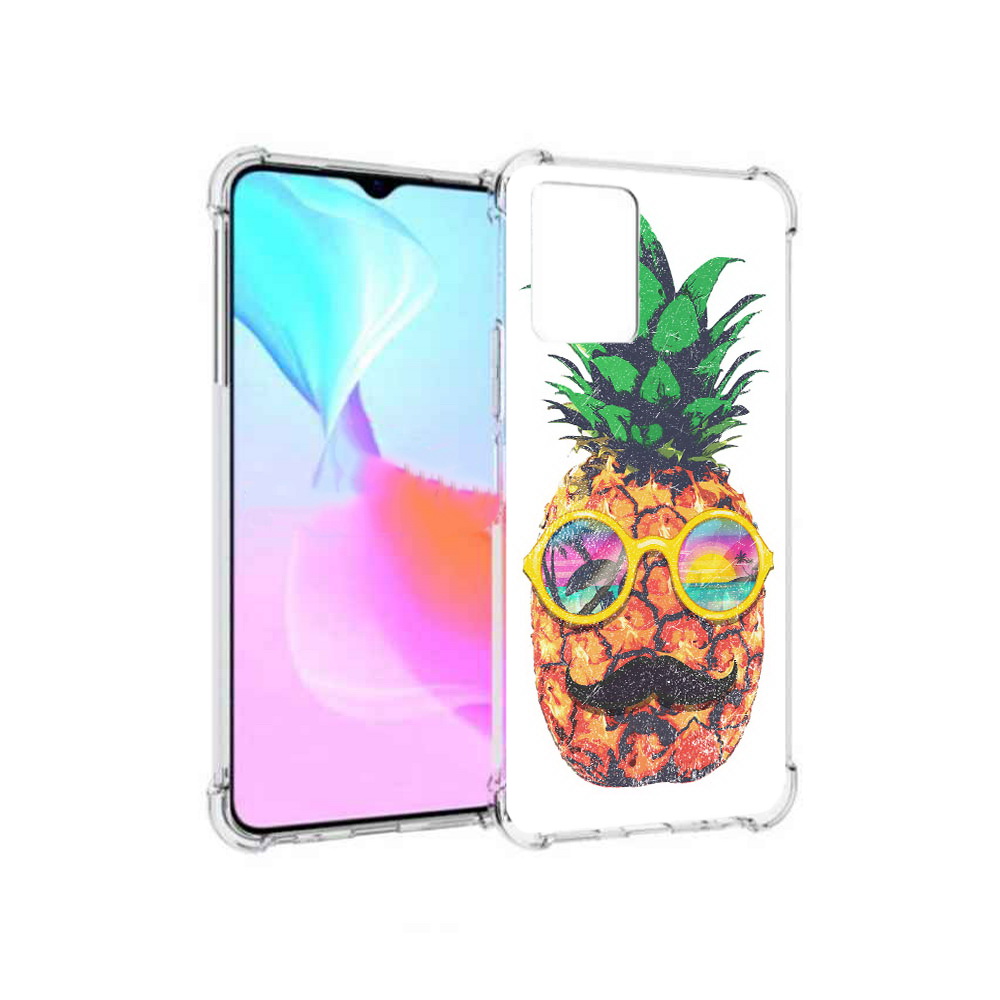 

Чехол MyPads Tocco для Vivo Y33s прикольный ананас с лицом (PT226981.417.556), Прозрачный, Tocco
