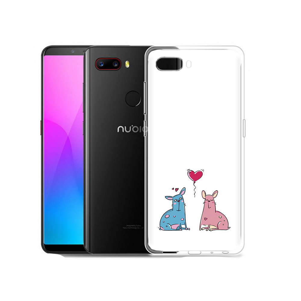 

Чехол MyPads Tocco для ZTE Nubia Z18 Лама любовь (PT115657.463.102), Прозрачный, Tocco