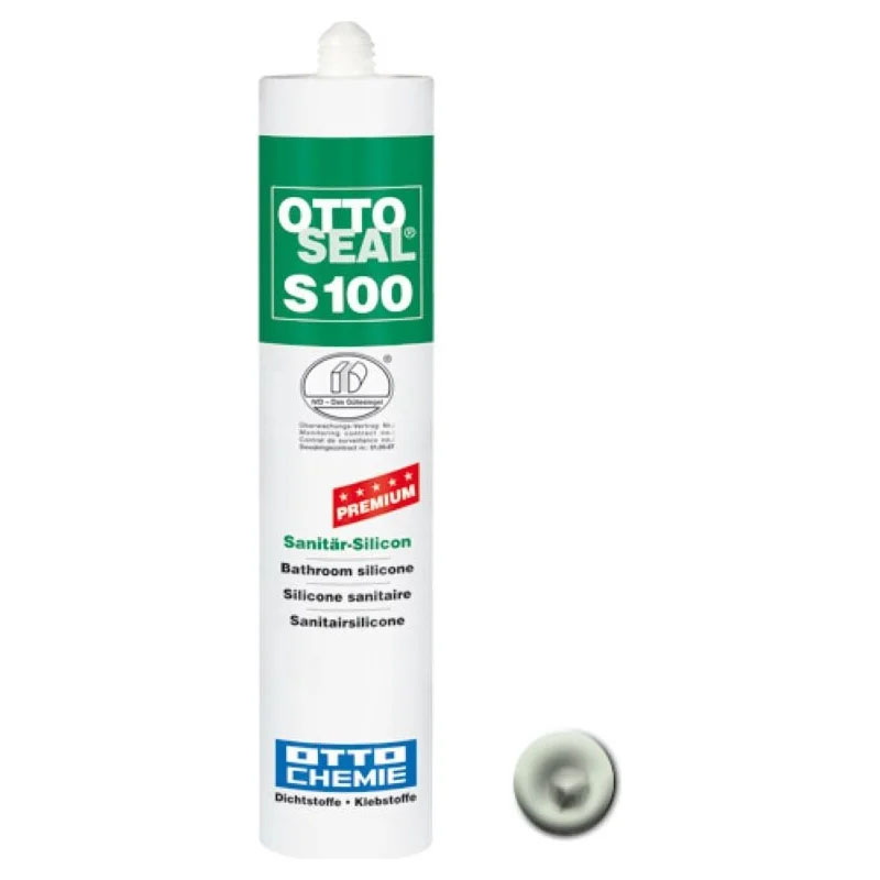 

силиконовый герметик OTTOSEAL S100 PREMIUM С24 (шафран), 300мл, Серый