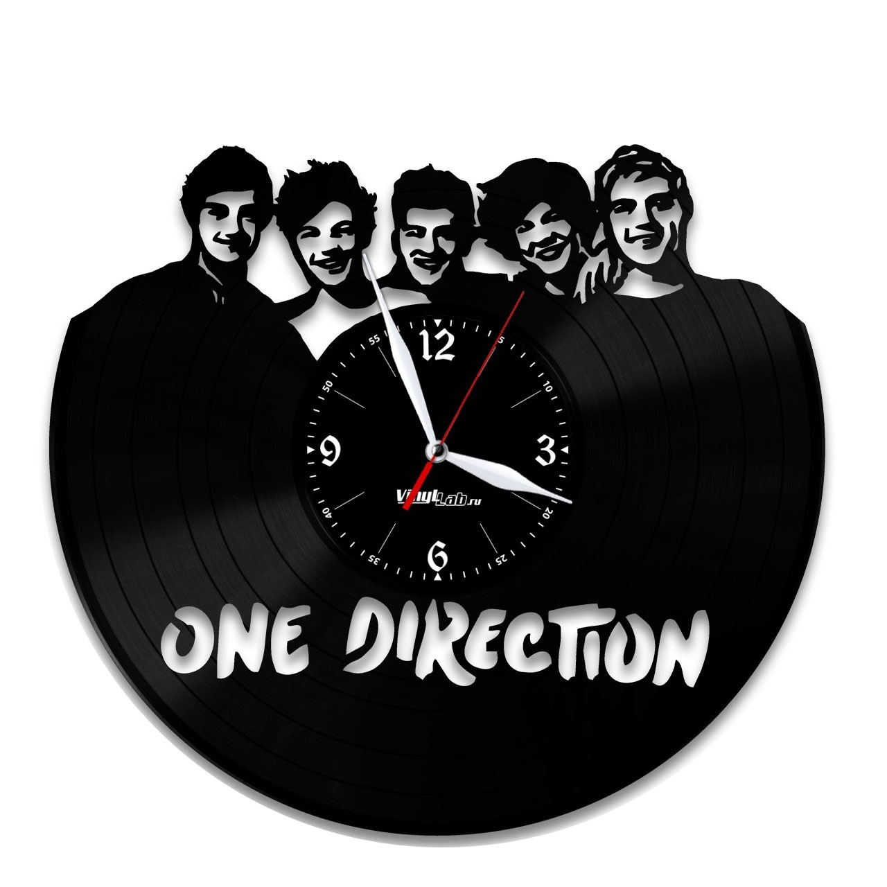 фото Часы из виниловой пластинки (c) vinyllab - one direction