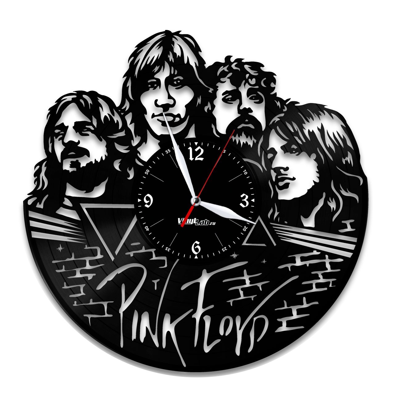 фото Часы из виниловой пластинки (c) vinyllab - pink floyd