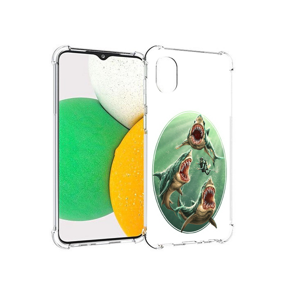 

Чехол MyPads Tocco для Samsung Galaxy A03 Core синяя бездна (PT224480.538.600), Прозрачный, Tocco