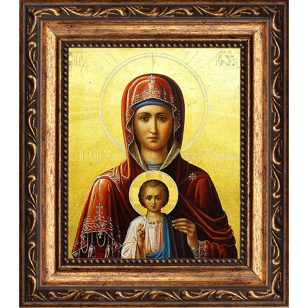 

Услышательница. Икона Божьей Матери на холсте.