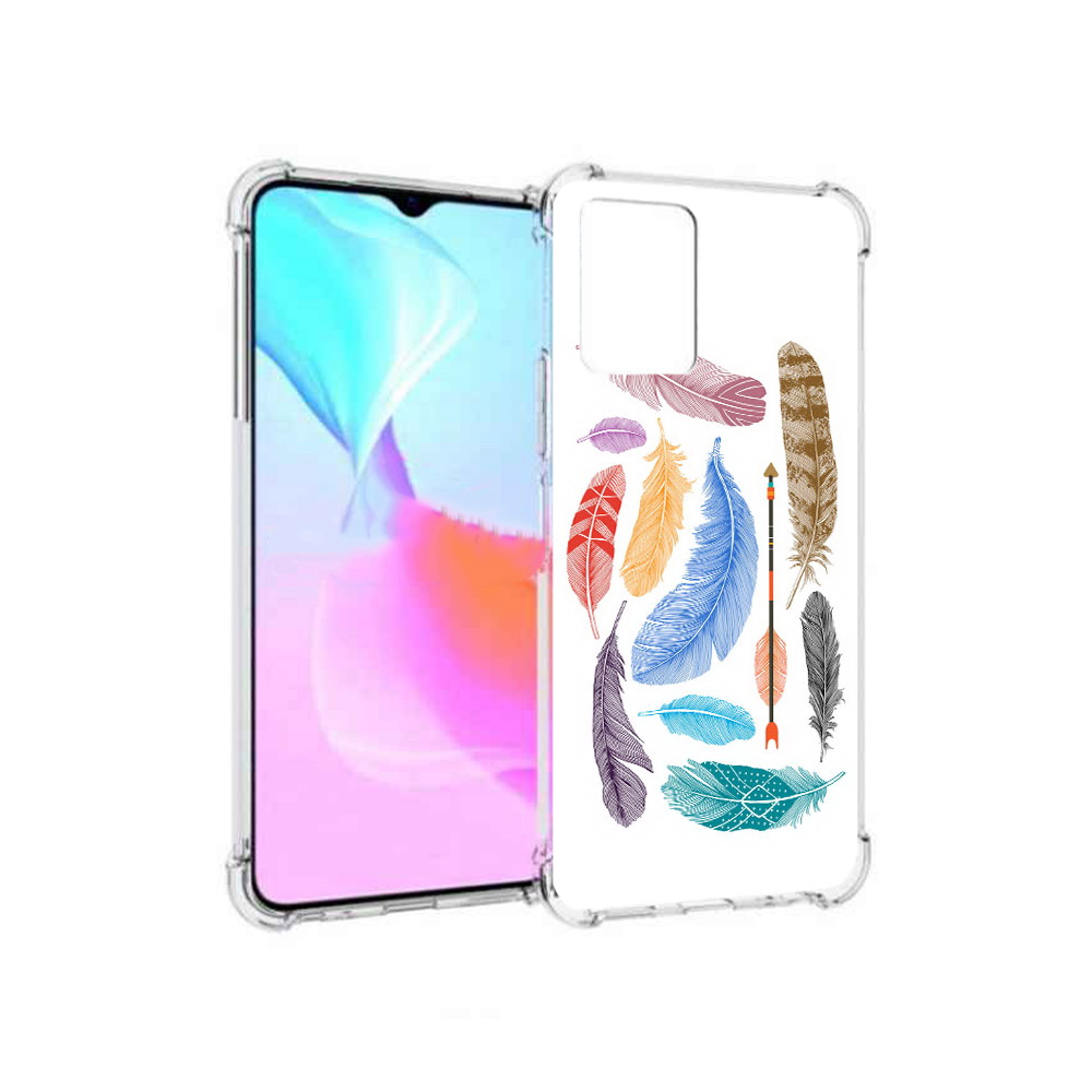 

Чехол MyPads Tocco для Vivo Y33s разноцветные перья (PT226981.417.572), Прозрачный, Tocco