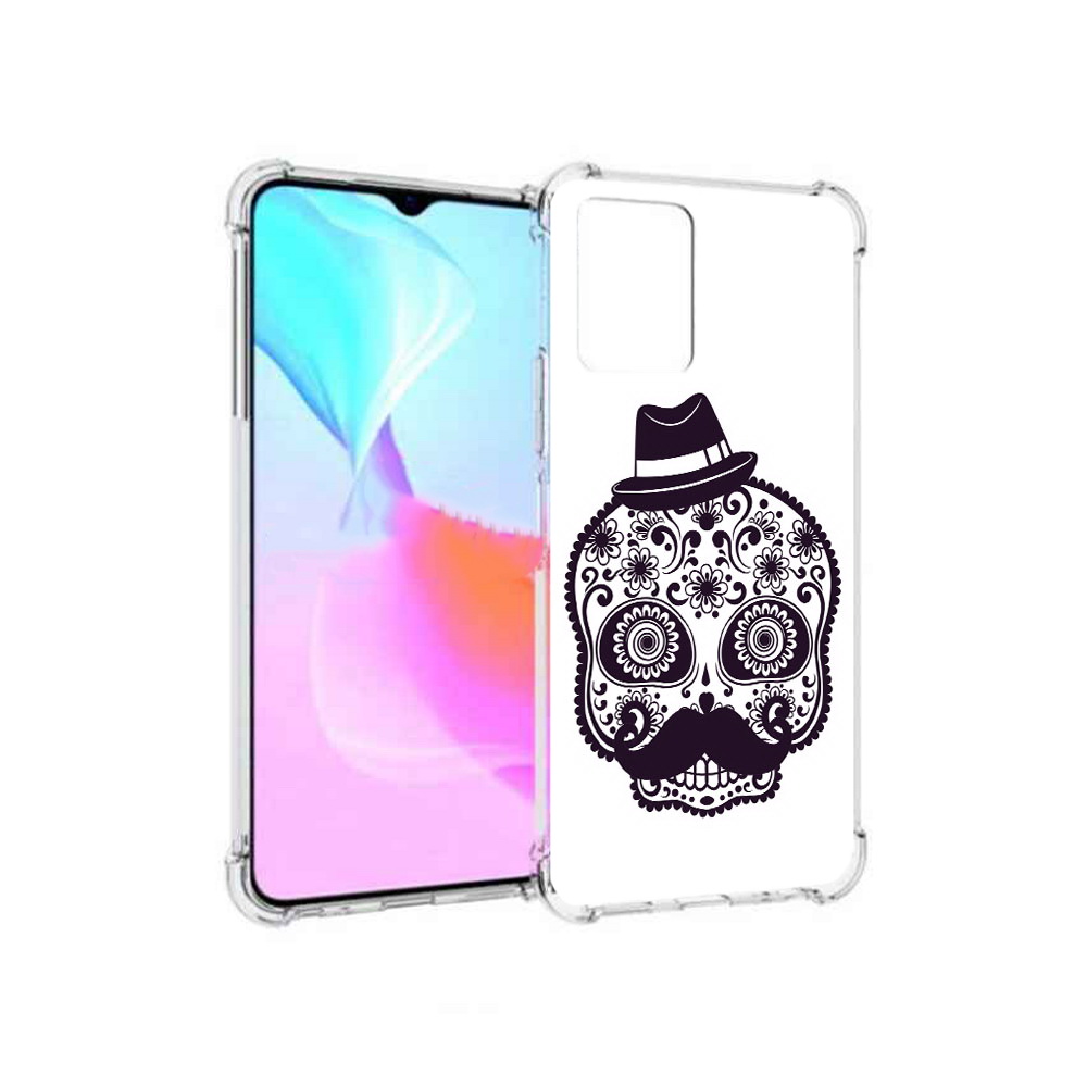 

Чехол MyPads Tocco для Vivo Y33s разрисованный скелет (PT226981.417.575), Прозрачный, Tocco