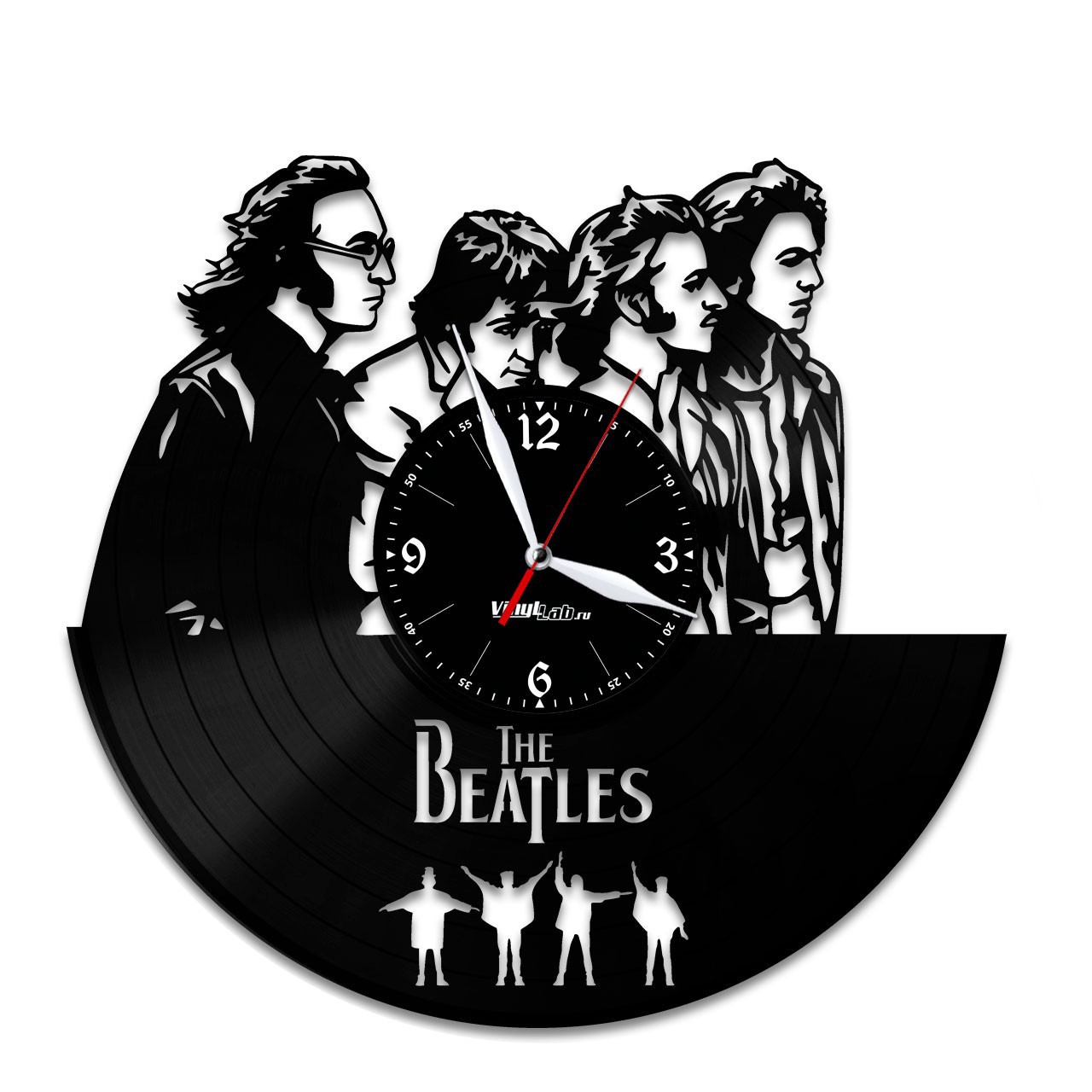 фото Часы из виниловой пластинки (c) vinyllab - thе beatles