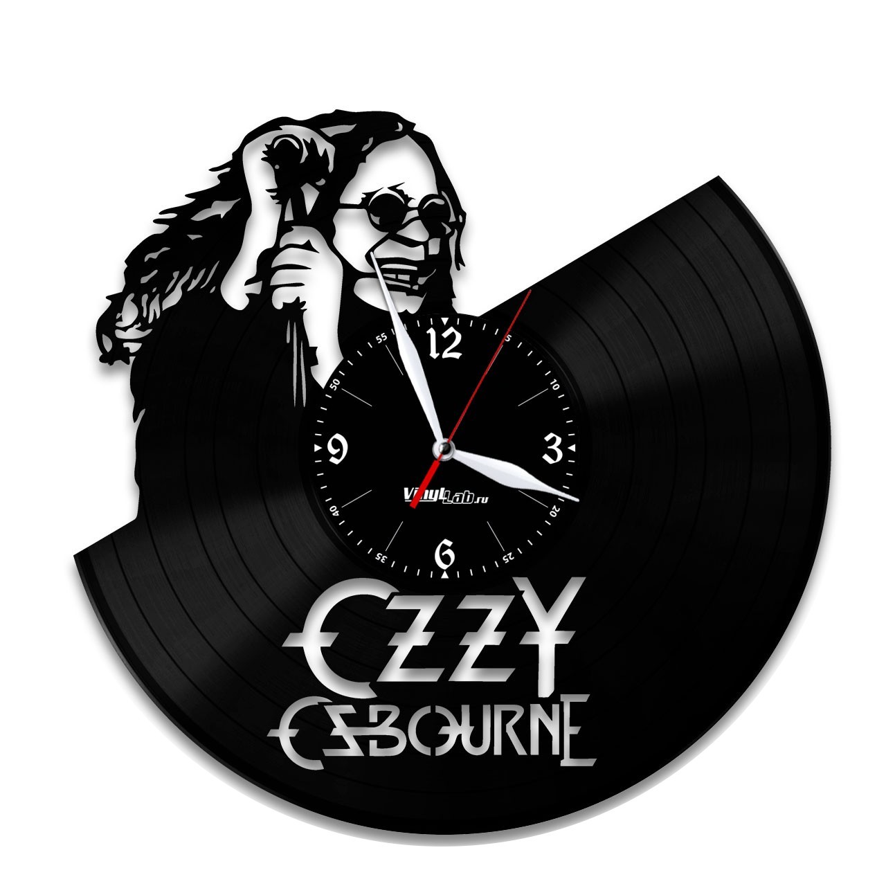 фото Часы из виниловой пластинки (c) vinyllab - ozzy ozbourne
