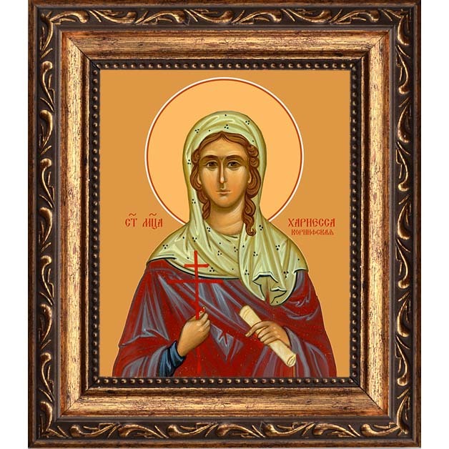 

Хариесса Коринфская мученица. Икона на холсте.