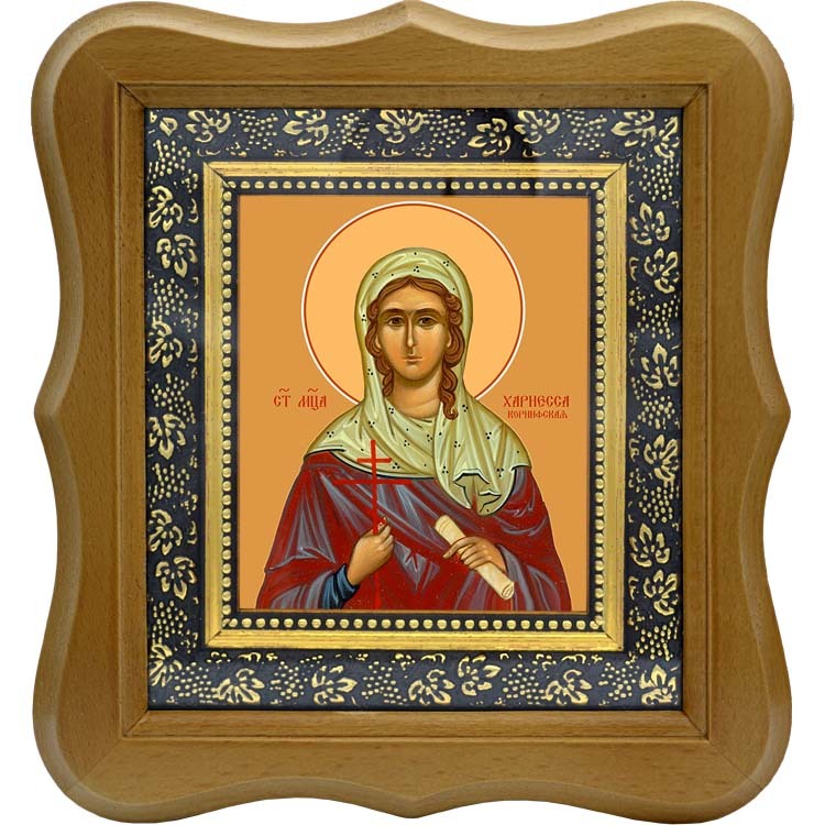 

Хариесса Коринфская мученица. Икона на холсте.