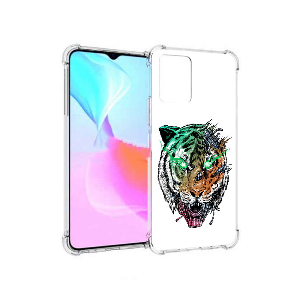 

Чехол MyPads Tocco для Vivo Y33s робо-тигр (PT226981.417.584), Прозрачный, Tocco