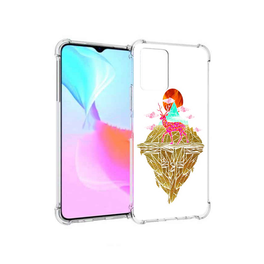 

Чехол MyPads Tocco для Vivo Y33s розовый олень абстракция (PT226981.417.586), Прозрачный, Tocco