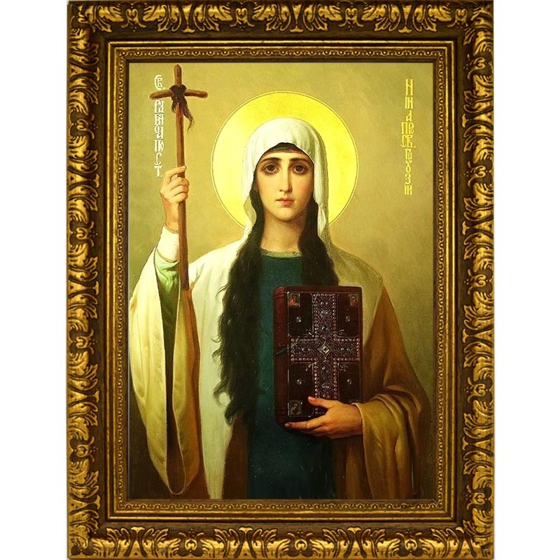 

Нина Святая равноапостольная. Икона на холсте.
