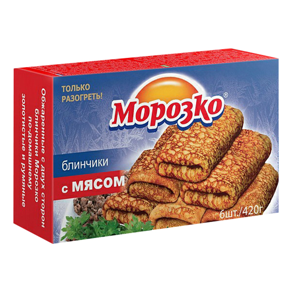 

Блинчики Морозко с мясом 420 г