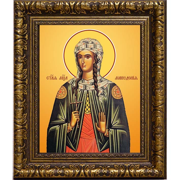 

Македония Смирнская мученица. Икона на холсте.