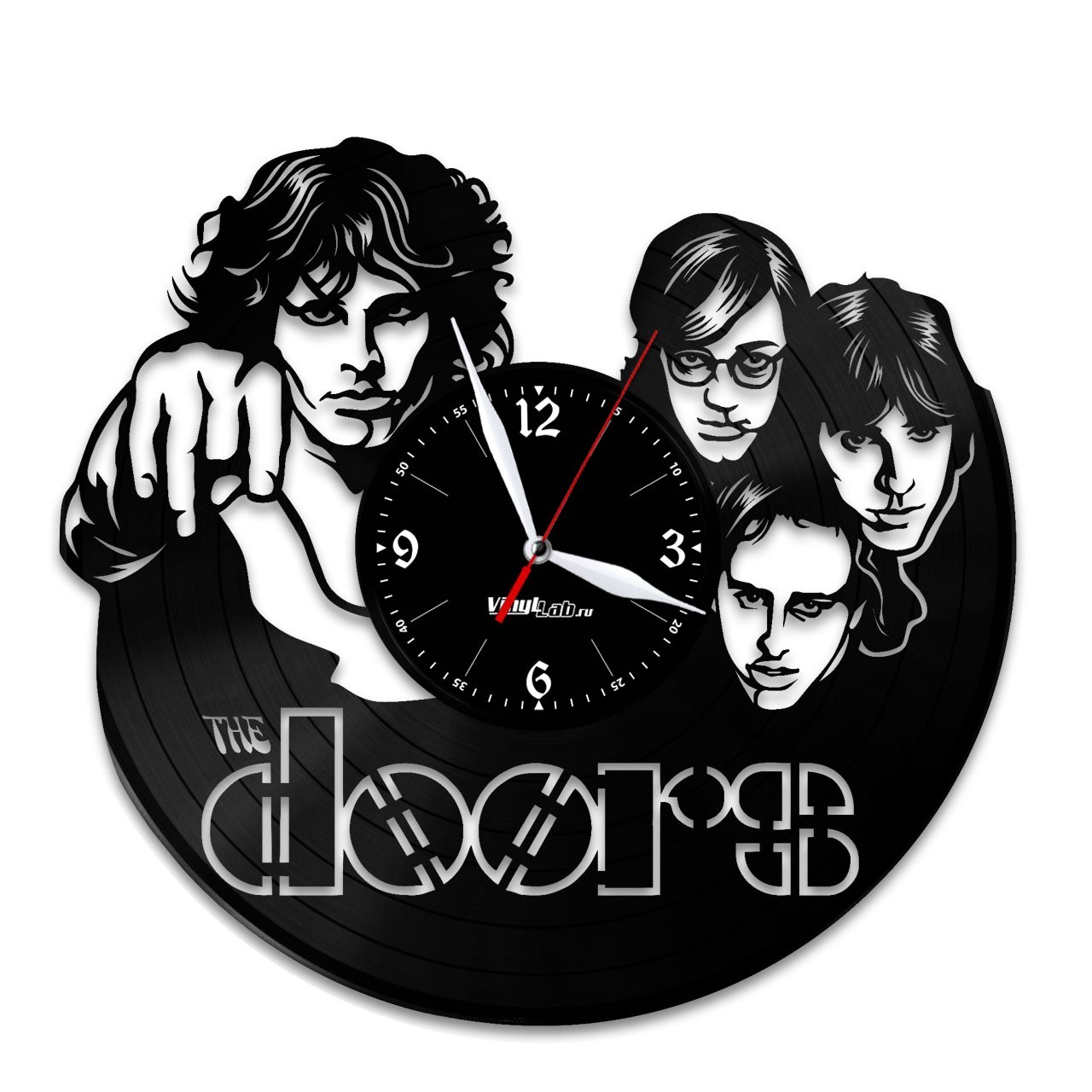 фото Часы из виниловой пластинки (c) vinyllab - the doors