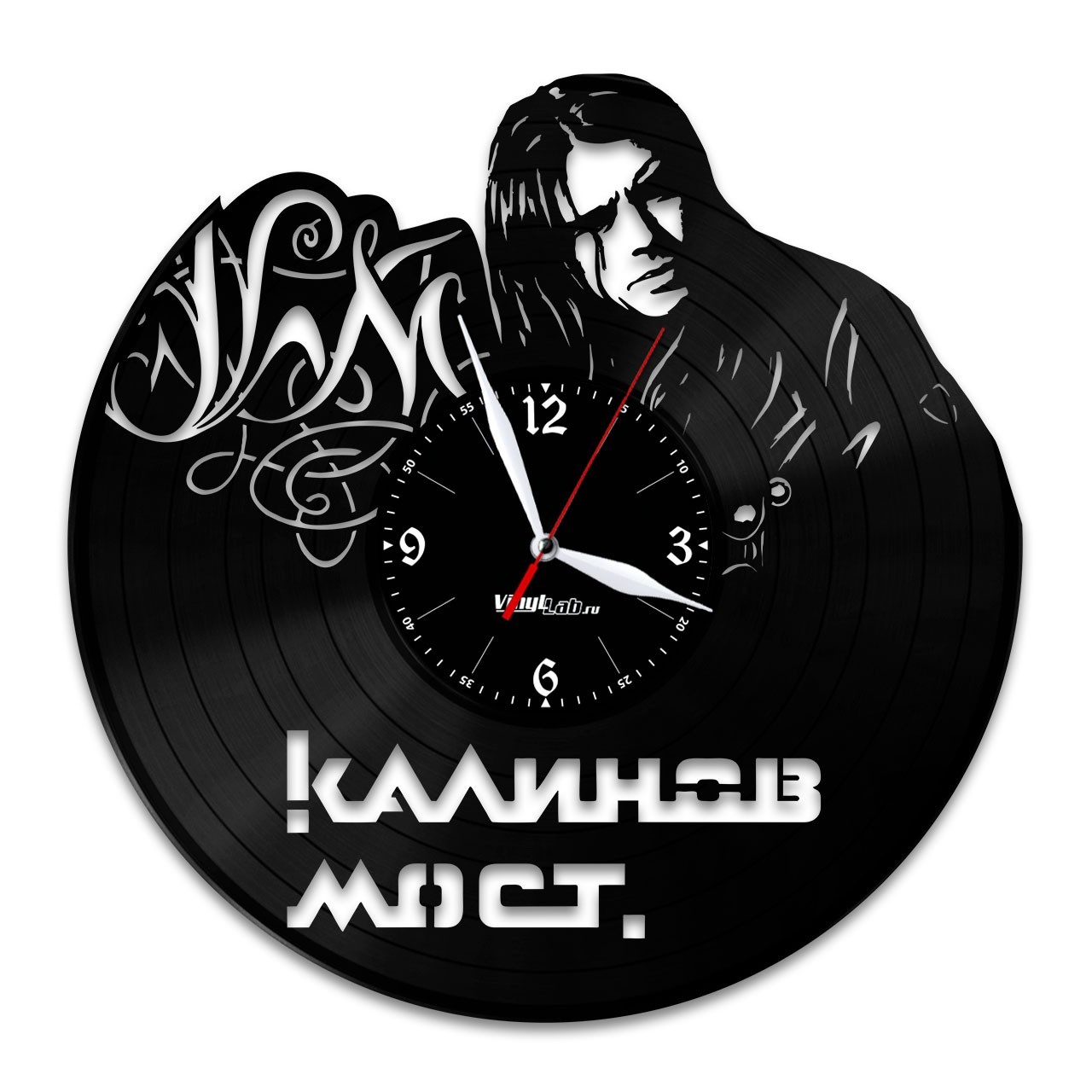 фото Часы из виниловой пластинки (c) vinyllab - калинов мост