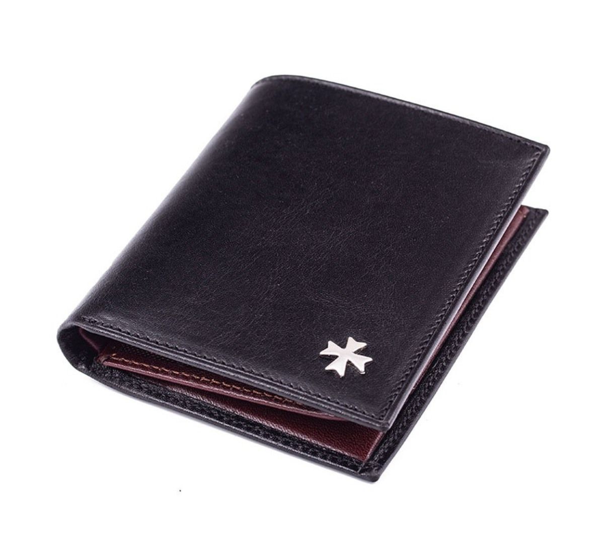 

Кошелек мужской Narvin 9640 vegetta black, Черный, 9640