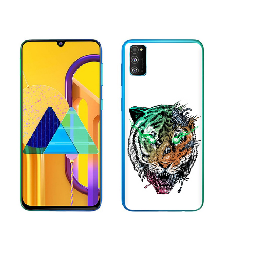 

Чехол MyPads Tocco для Samsung Galaxy M23 робо-тигр (PT227329.604.584), Прозрачный, Tocco