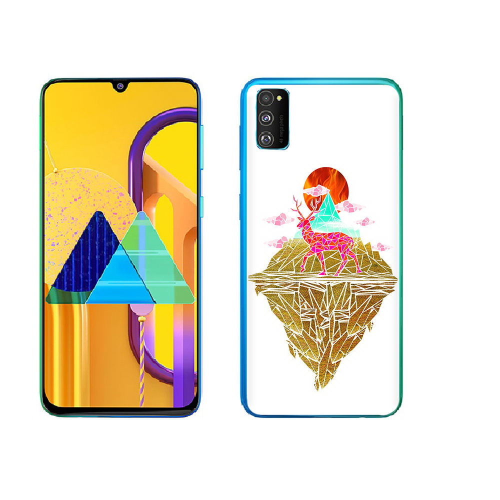 

Чехол MyPads Tocco для Samsung Galaxy M23 розовый олень абстракция (PT227329.604.586), Прозрачный, Tocco