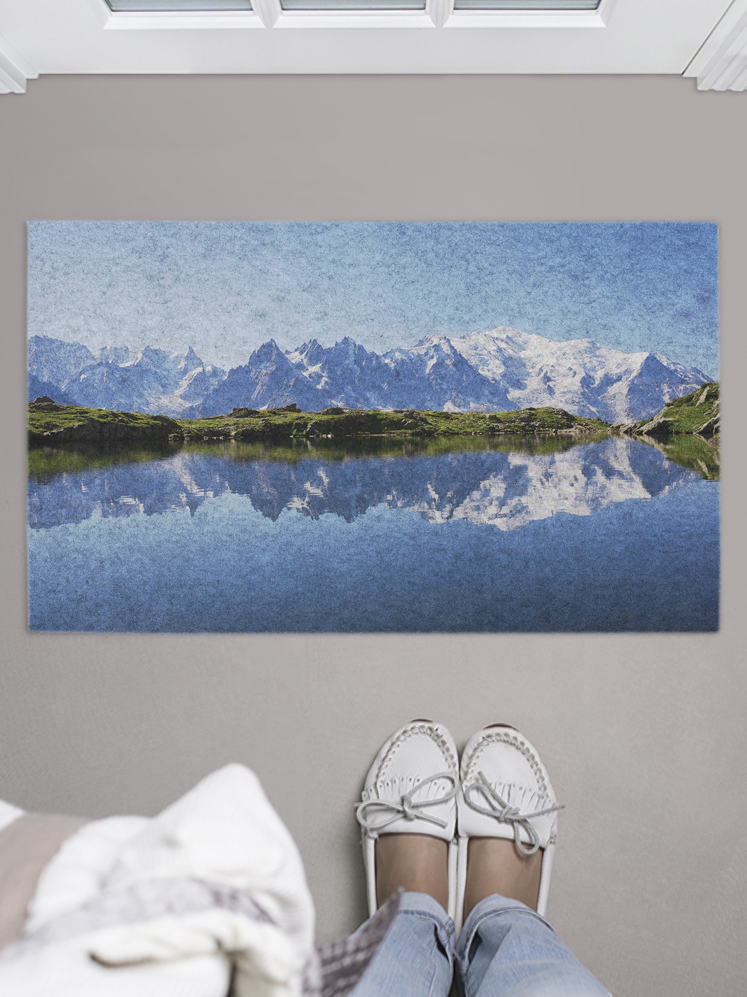 

Придверный коврик в прихожую для обуви, на резиновой основе, 75x45 см door_51789 JoyArty