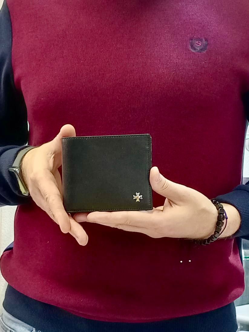 

Кошелек мужской Narvin 9692 vegetta black, Черный, 9692